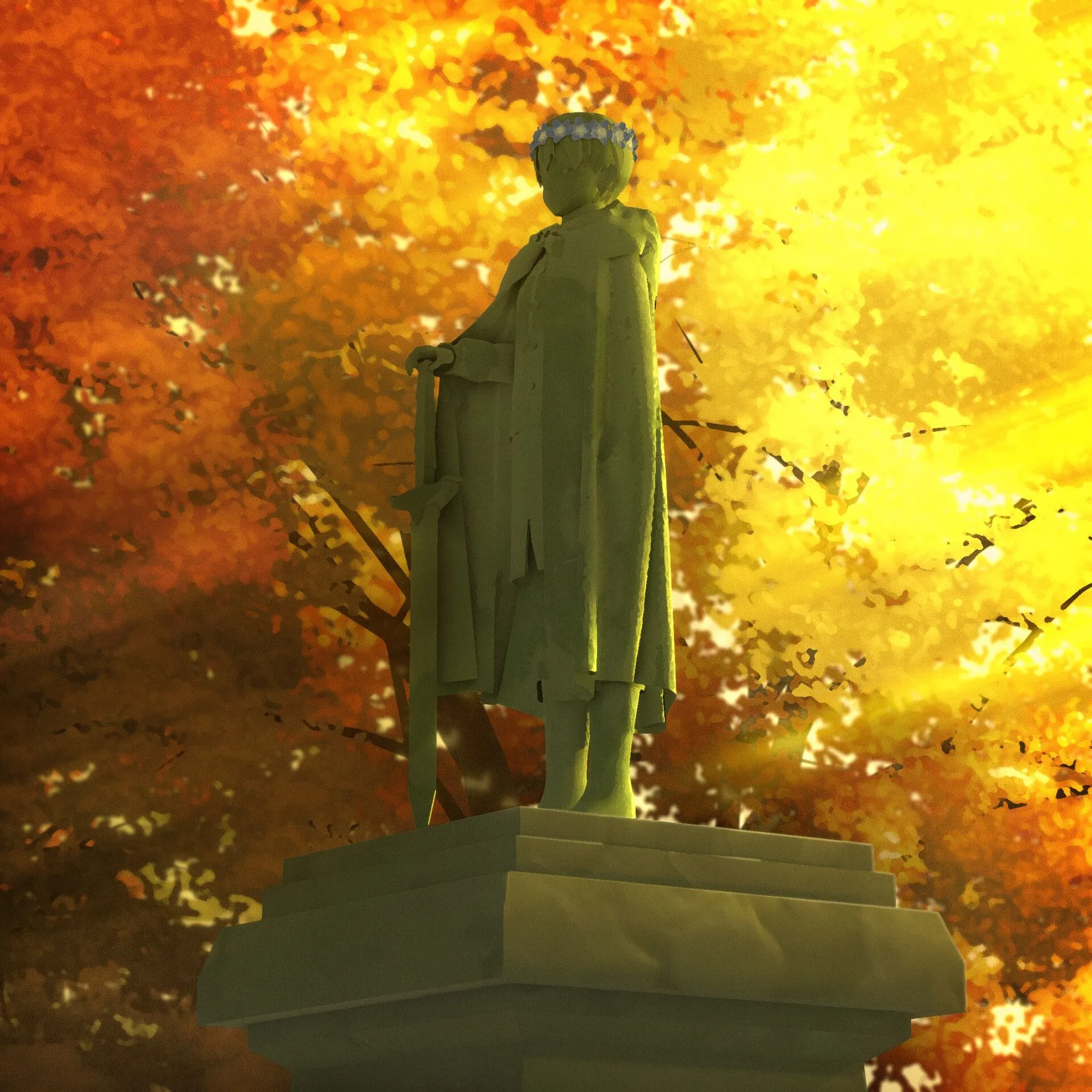 Frieren visiting Himmel