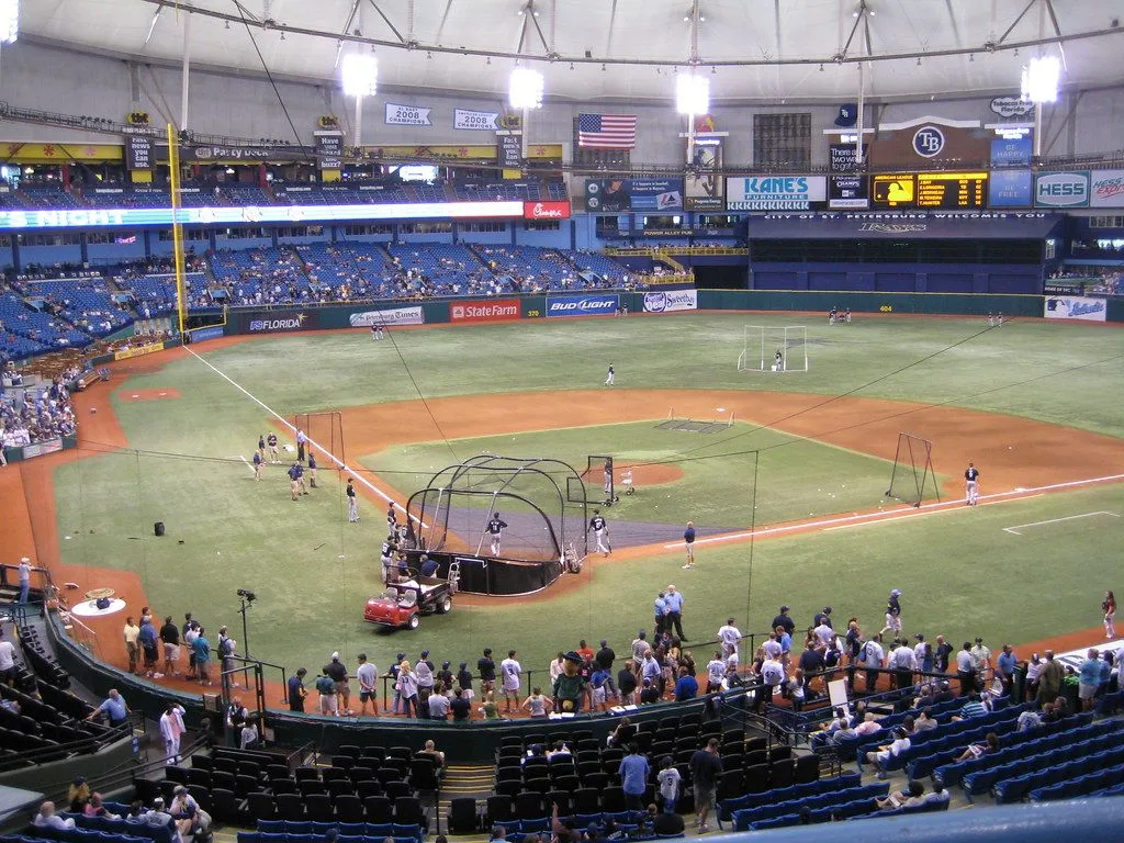 The View to Center from my Seat at Tropicana Field - St