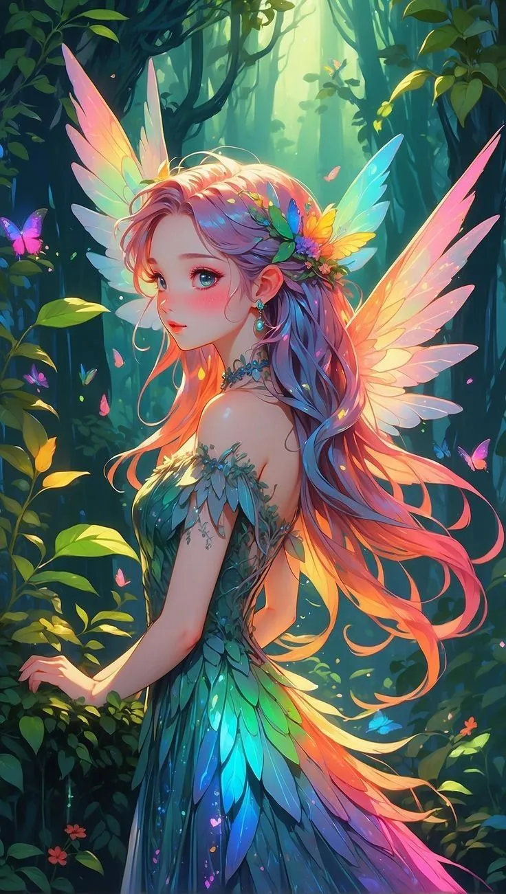 Anime fairy, Cute cartoon wallpaper, Creepy art