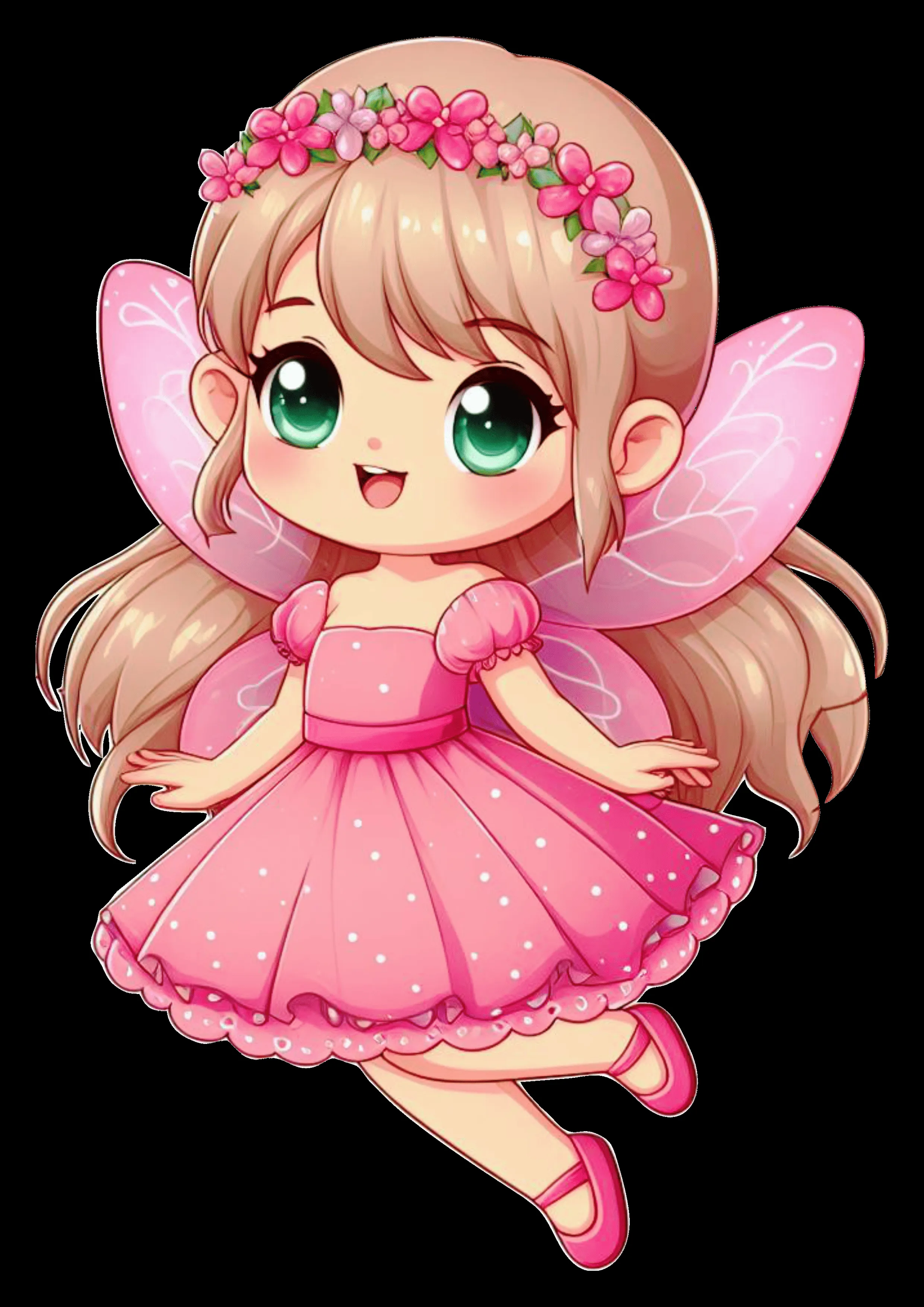 Pink Fairy Cartoon
