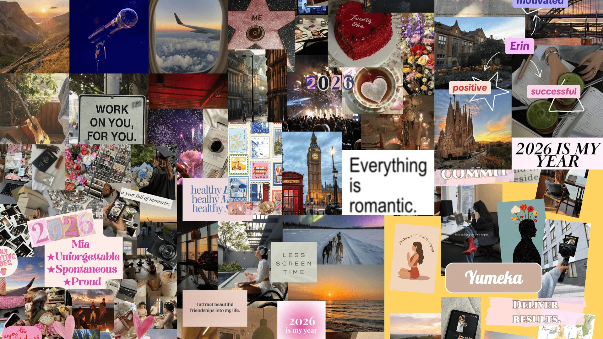 Our Student Content Creators' 2026 Vision Boards
