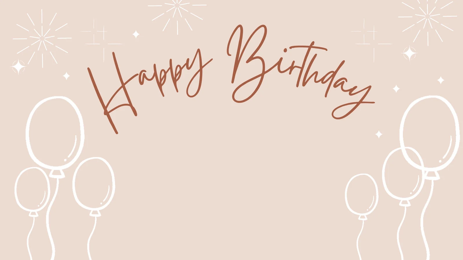 Pastel Pink Animated Happy Birthday Zoom Virtual Background