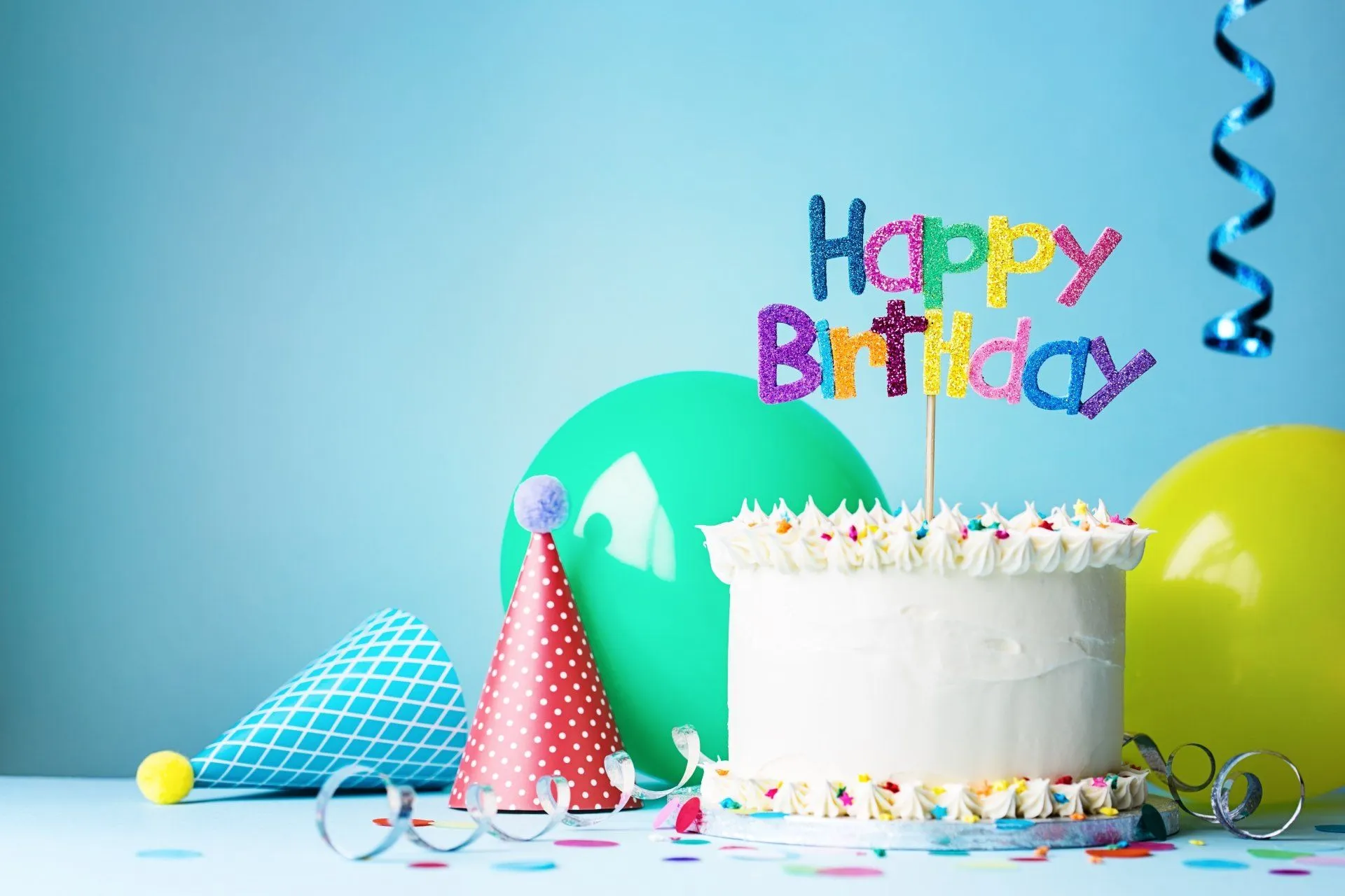 Vibrant Birthday Cake Celebration Ultra HD Wallpaper