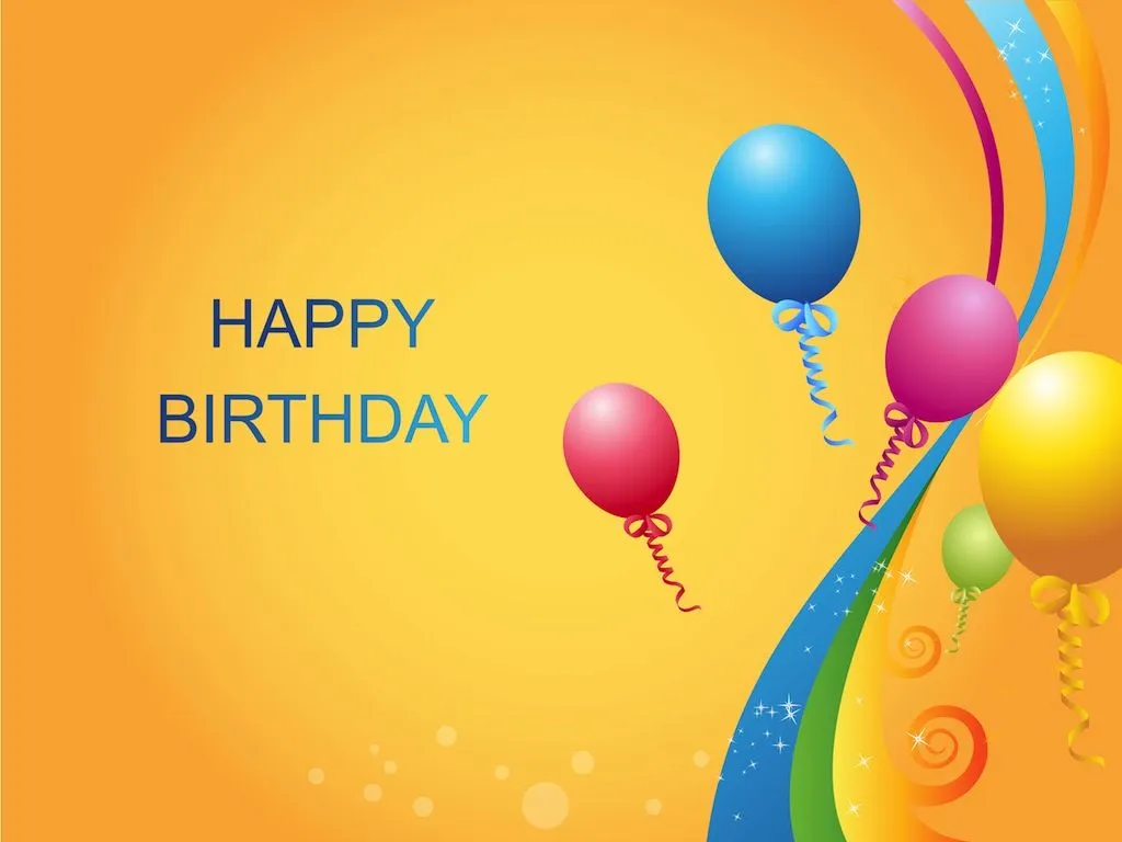 Birthday Balloons Vector Art & Graphics