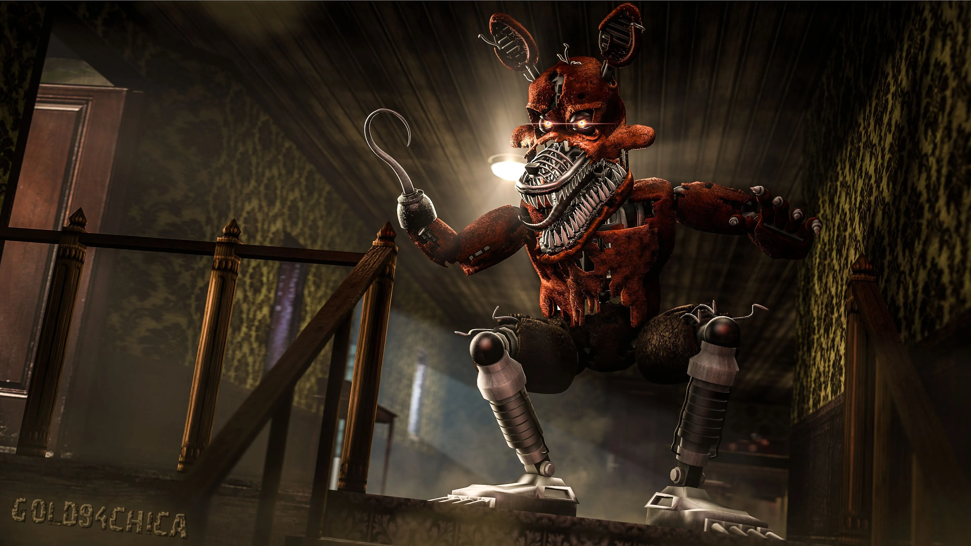 Free Foxy (Five Nights At Freddy's) 4K Wallpaper & Desktop HD Background for PC