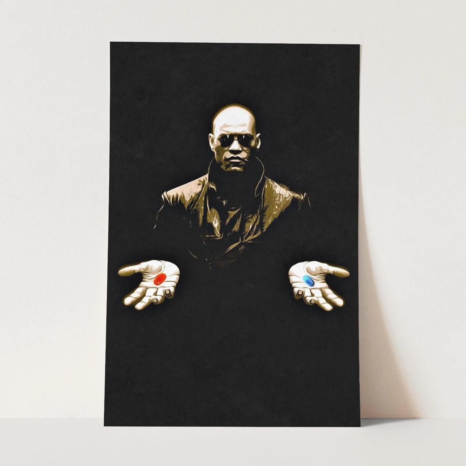 Morpheus In The Matrix Red Pill Blue Pill Movies 1990s Wall Art Poster Print