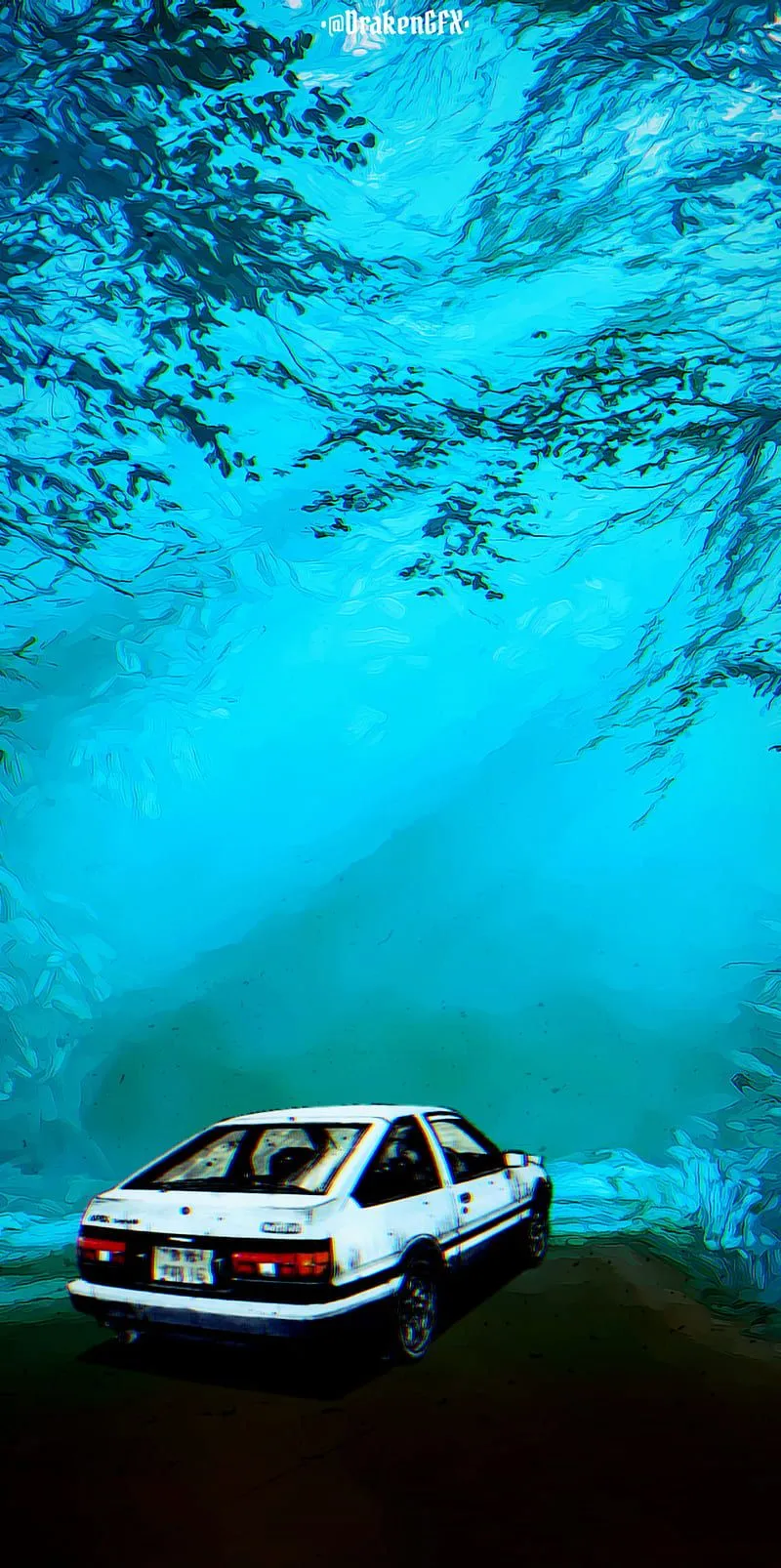 Initial D, Project D, Fujiwara Takumi, Toyota Trueno, car, manga, Hachi roku, HD phone wallpaper