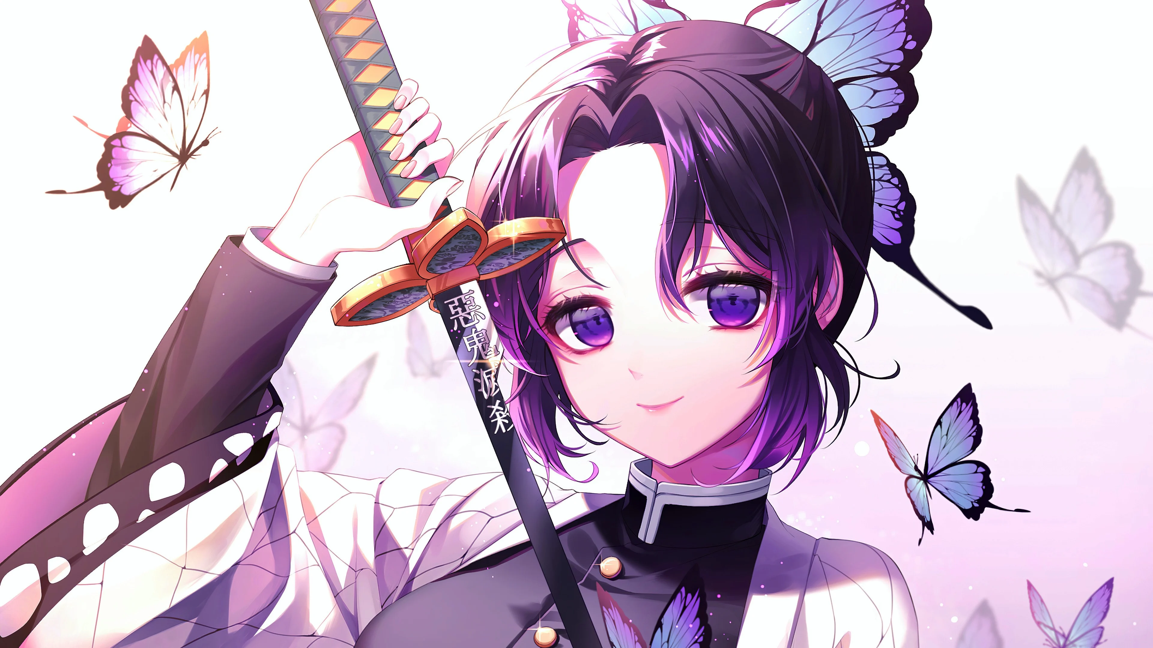 Shinobu from Demon Slayer Anime Wallpaper 4k for Desktop