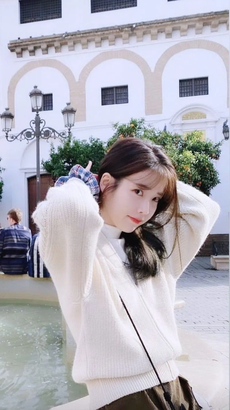 Iu, bbibbi, lilac, beauty, kpop, lee jieun, korean, cute, aegyo, coin, HD phone wallpaper