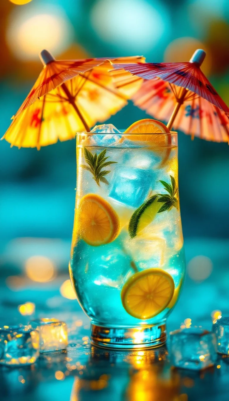 Free Tropical Paradise Cocktails Image, Colorful, Summer