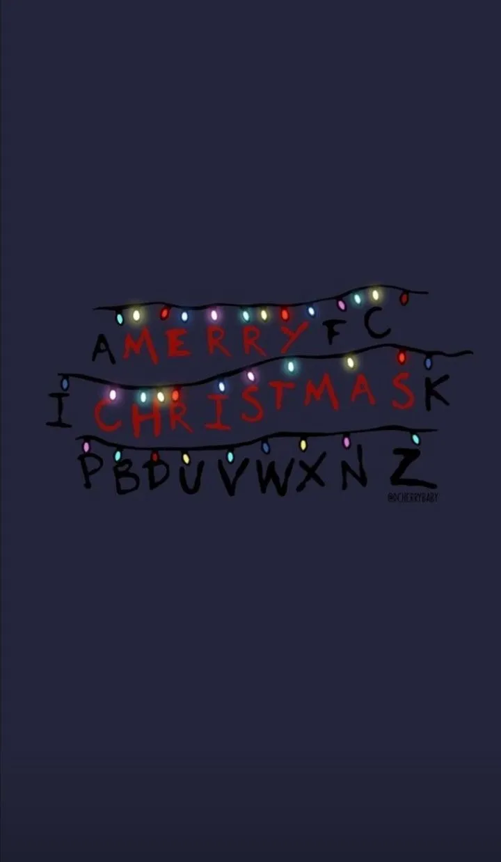 Wallpaper ֙⋆. Stranger things christmas, Stranger things wallpaper, Wallpaper iphone christmas