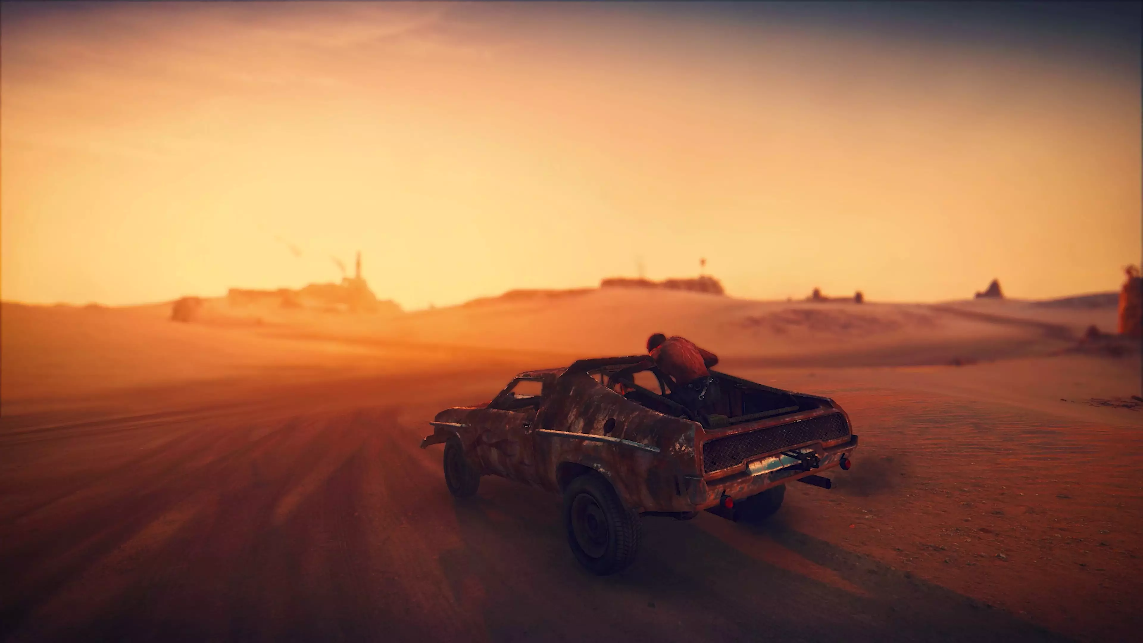 Live wallpaper Rest place of desert [Mad Max / 4K] download on VSThemes.org