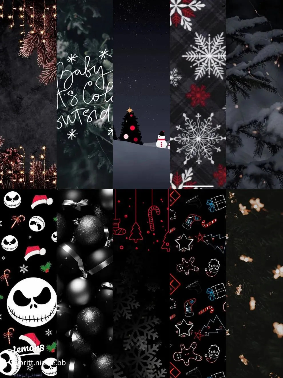 Black Christmas Phone Wallpapers - Wallpaper Cave
