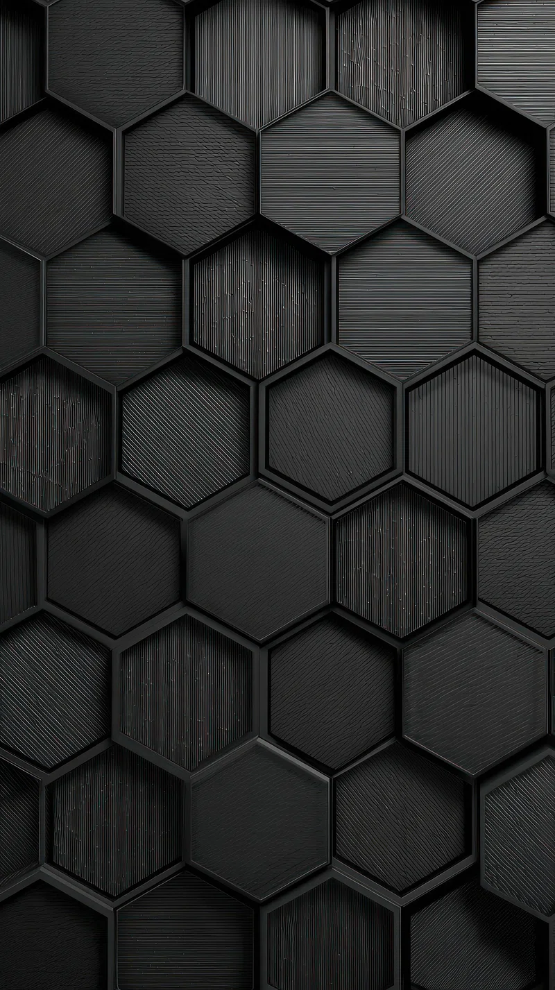 Black Honeycomb Image Wallpaper