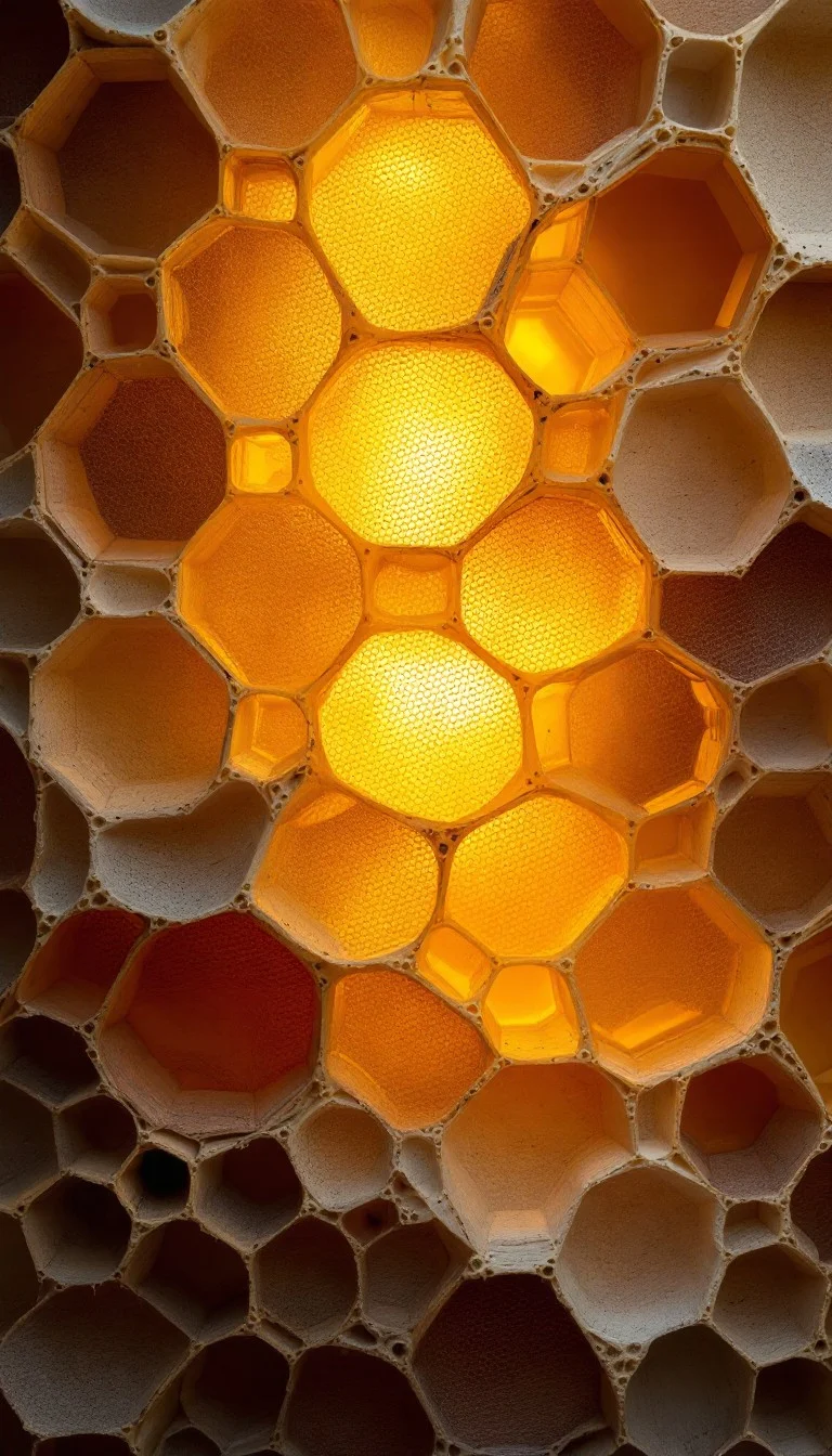 Free Sunlit honeycomb texture Image, Sunlight, Golden