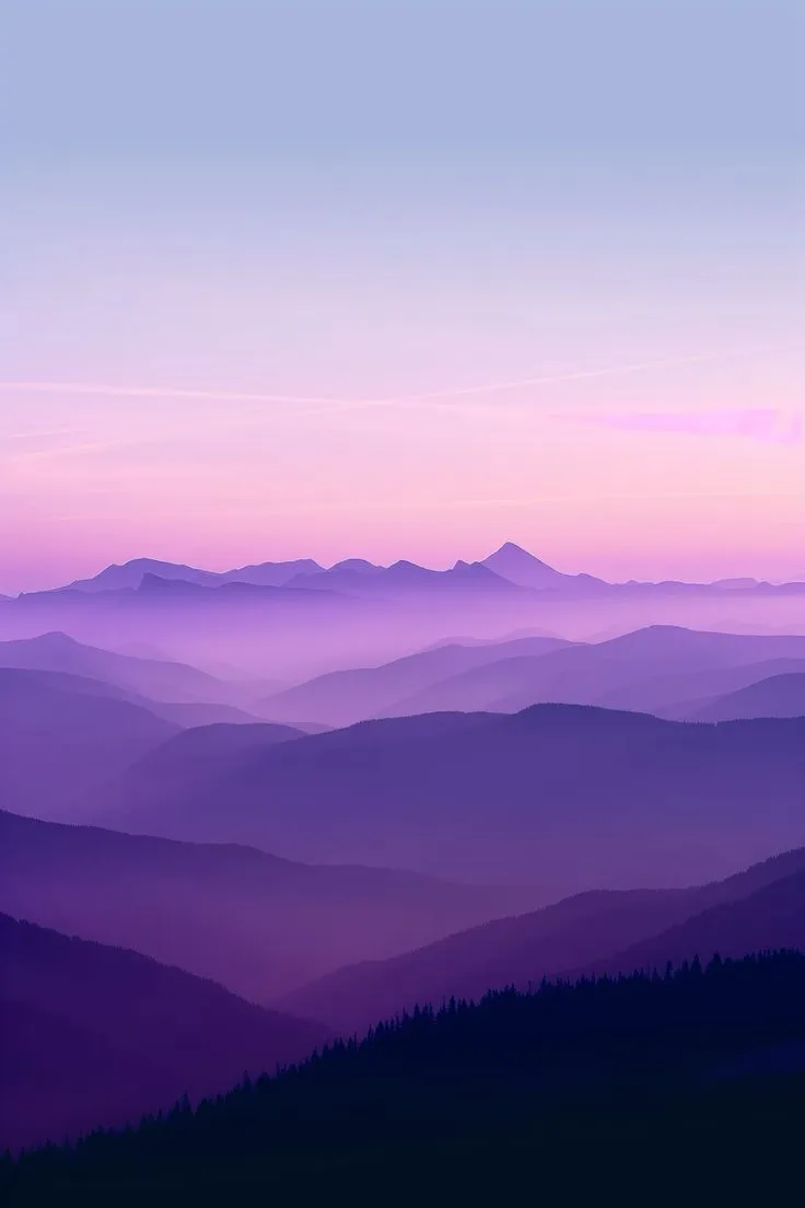 Purple mountain wallpaper