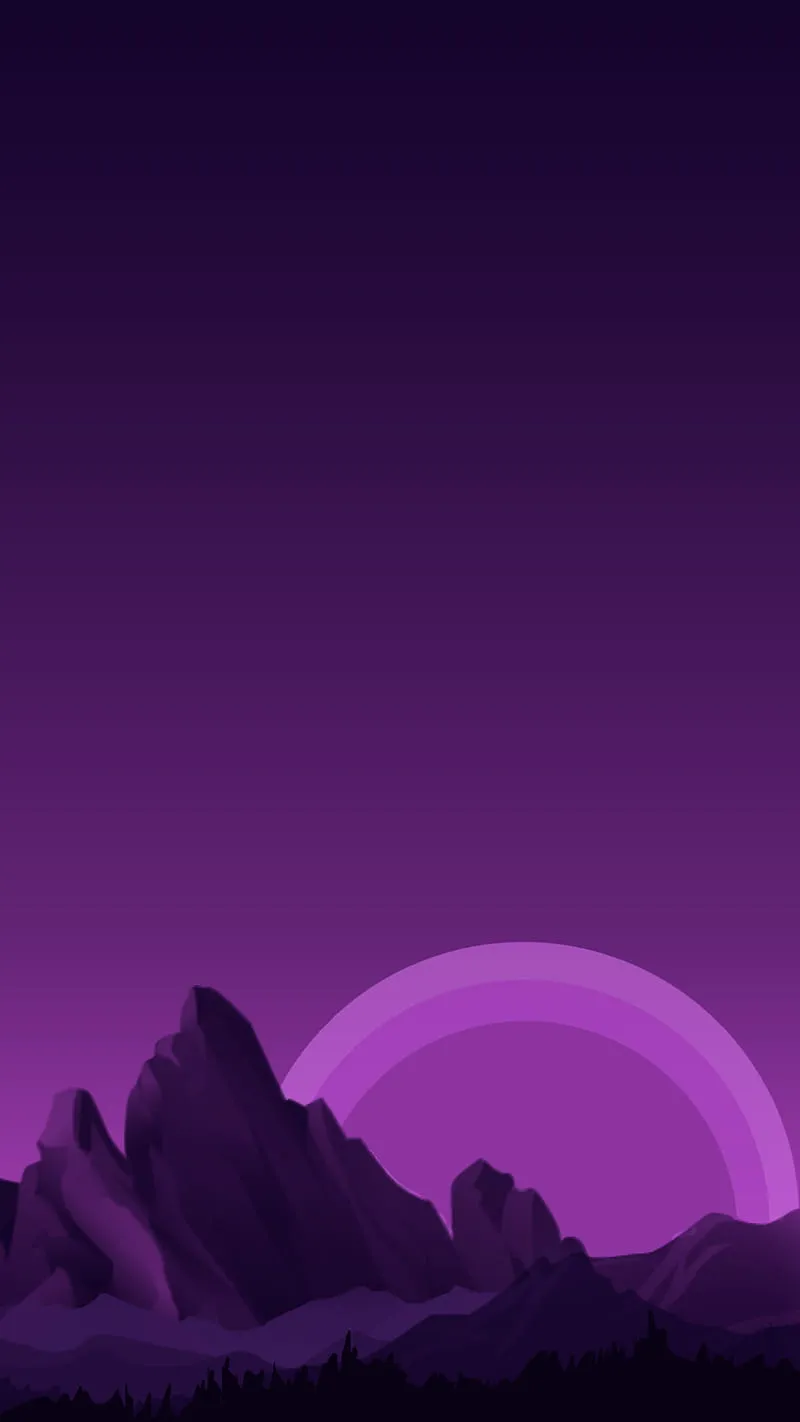 Purple mountains, HD phone wallpaper