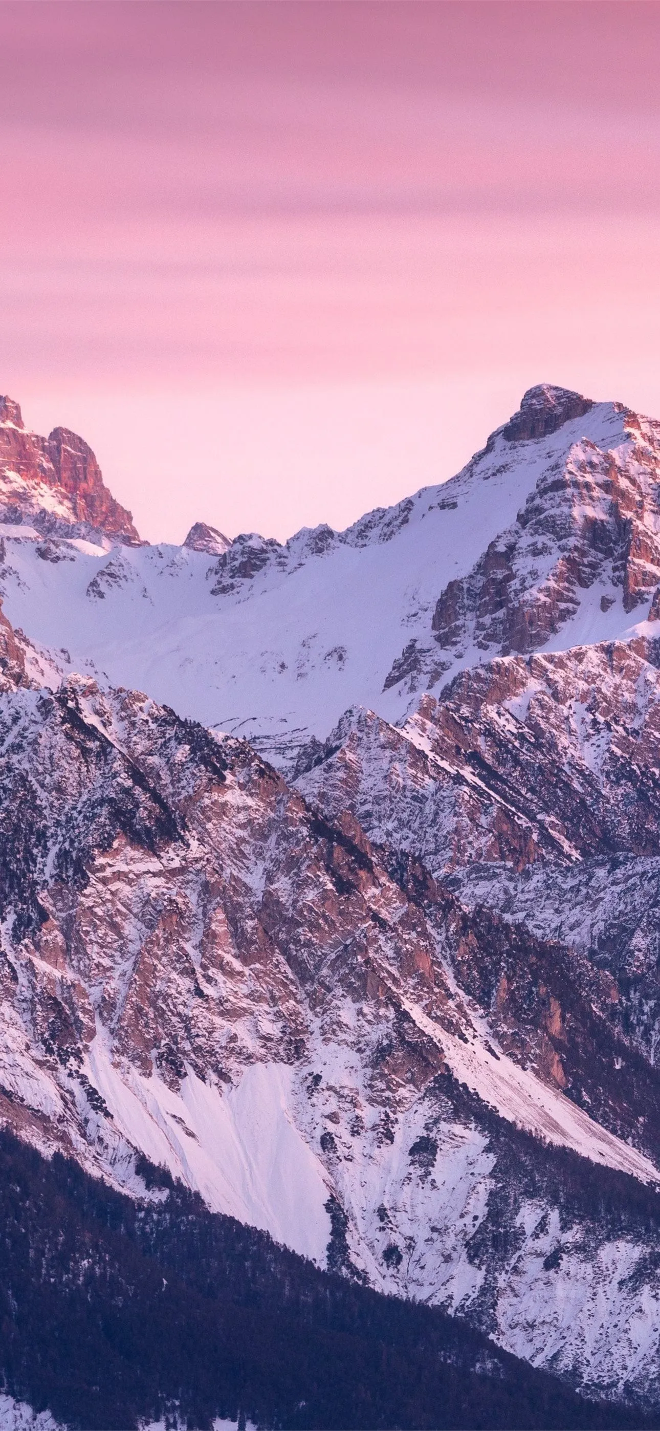 in the purple mountains and sky iPhone Wallpaper Free Download