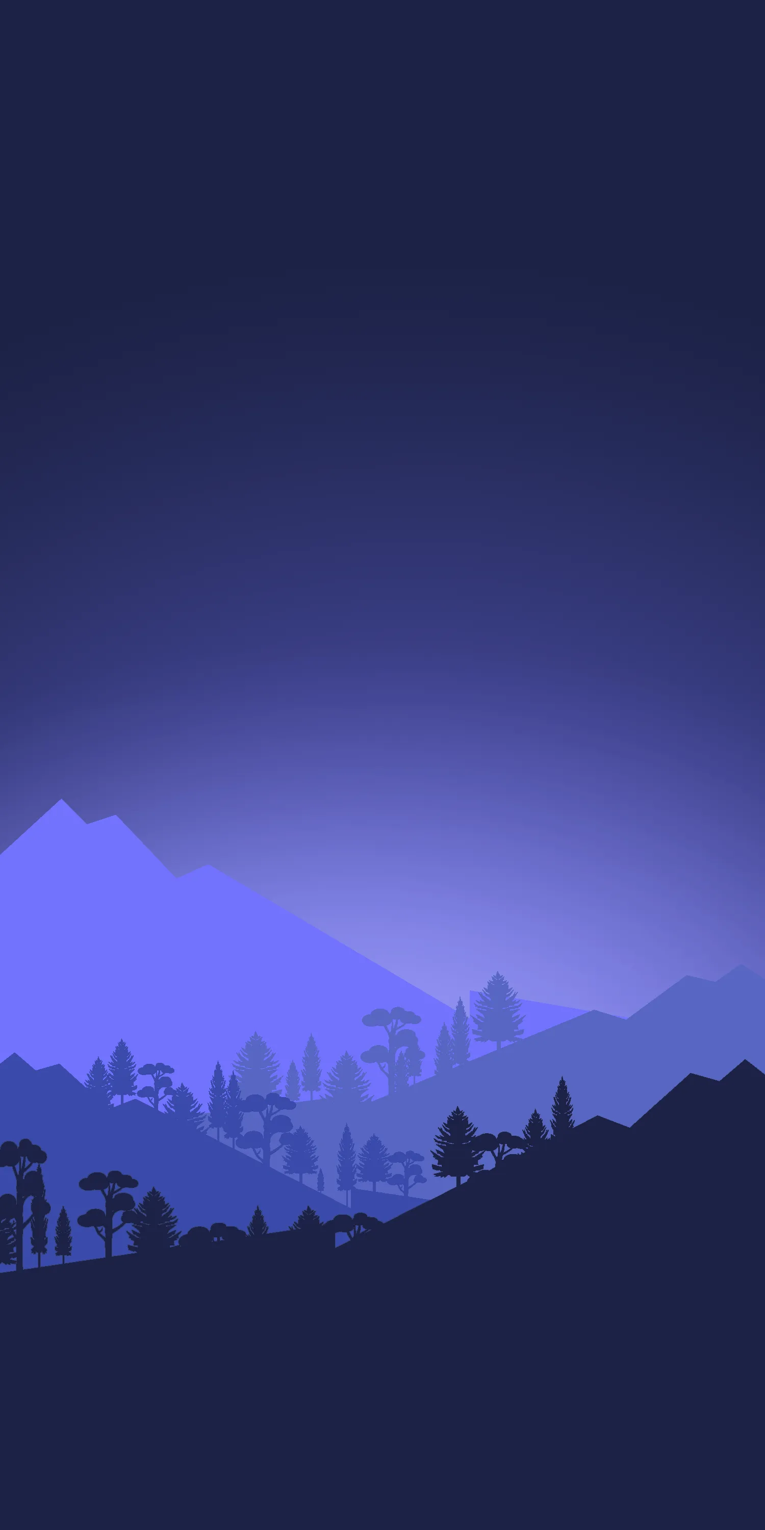 Snowy wallpaper illustrations for iPhone