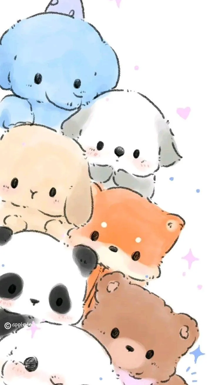 Cute Drawing of Stuffed Animals