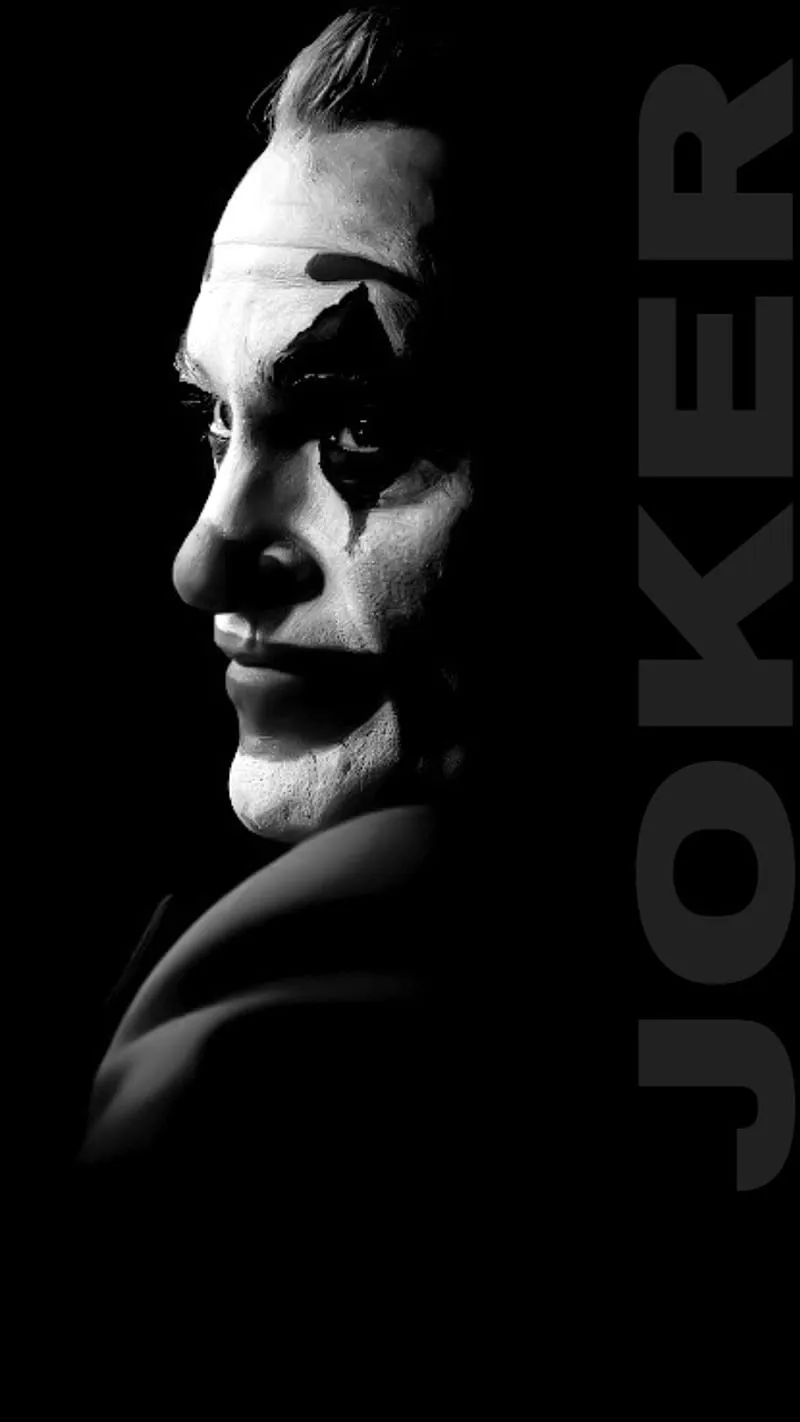 Joker dark, black, black and white, dark, joker, vintage, HD phone wallpaper