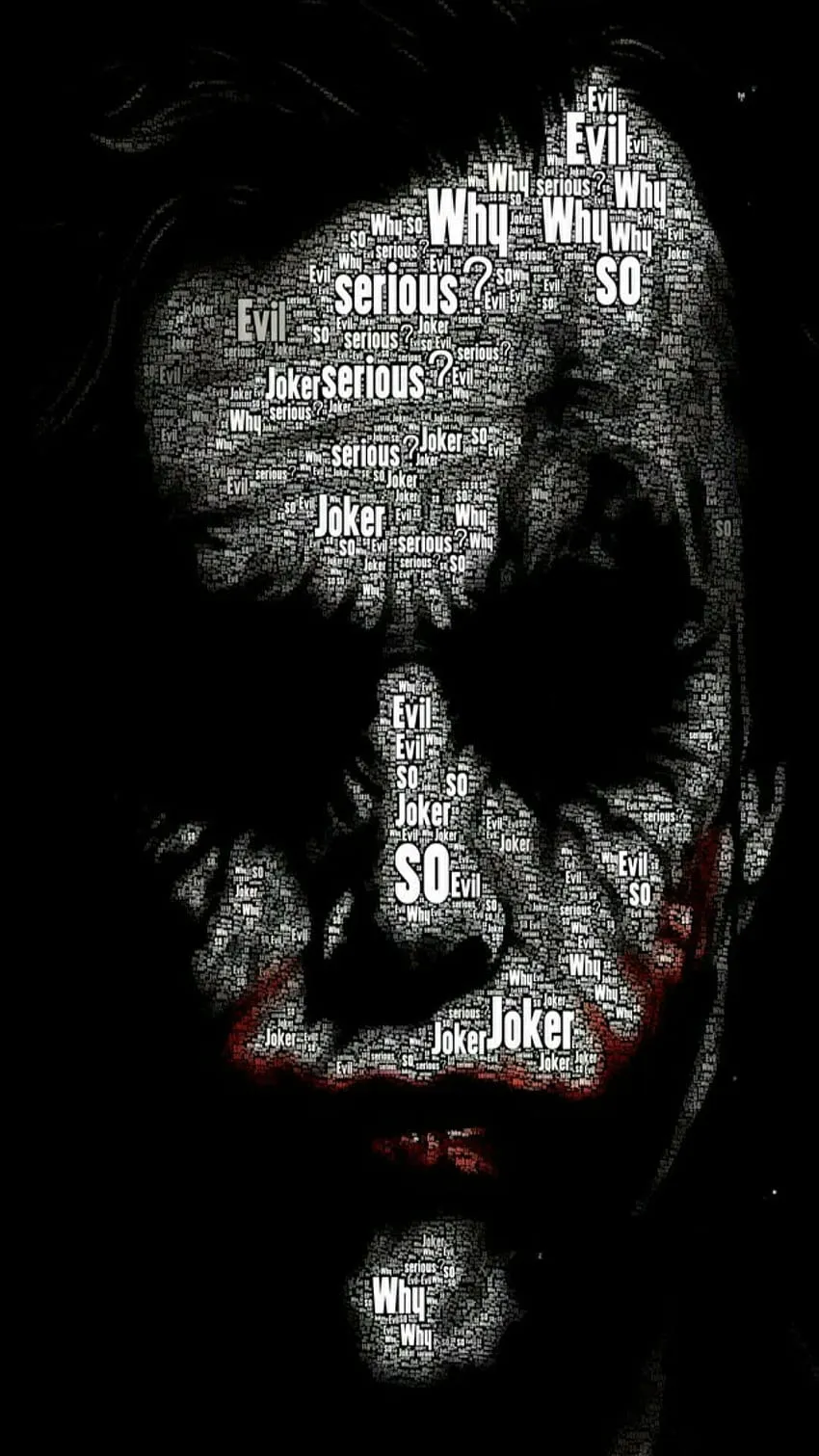 The dark knight joker, Black Joker HD phone wallpaper