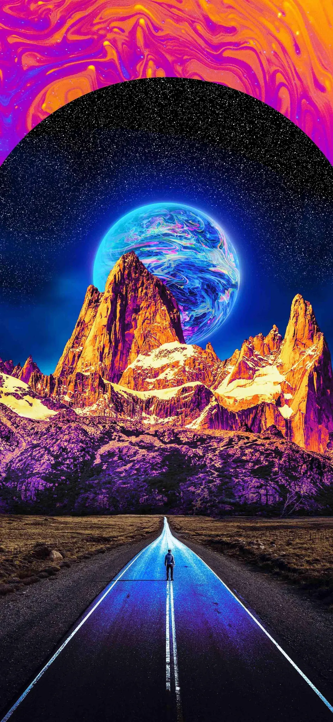 Surreal Landscape Desert Planets Mountains Best Wallpaper For Apple IPhone 16