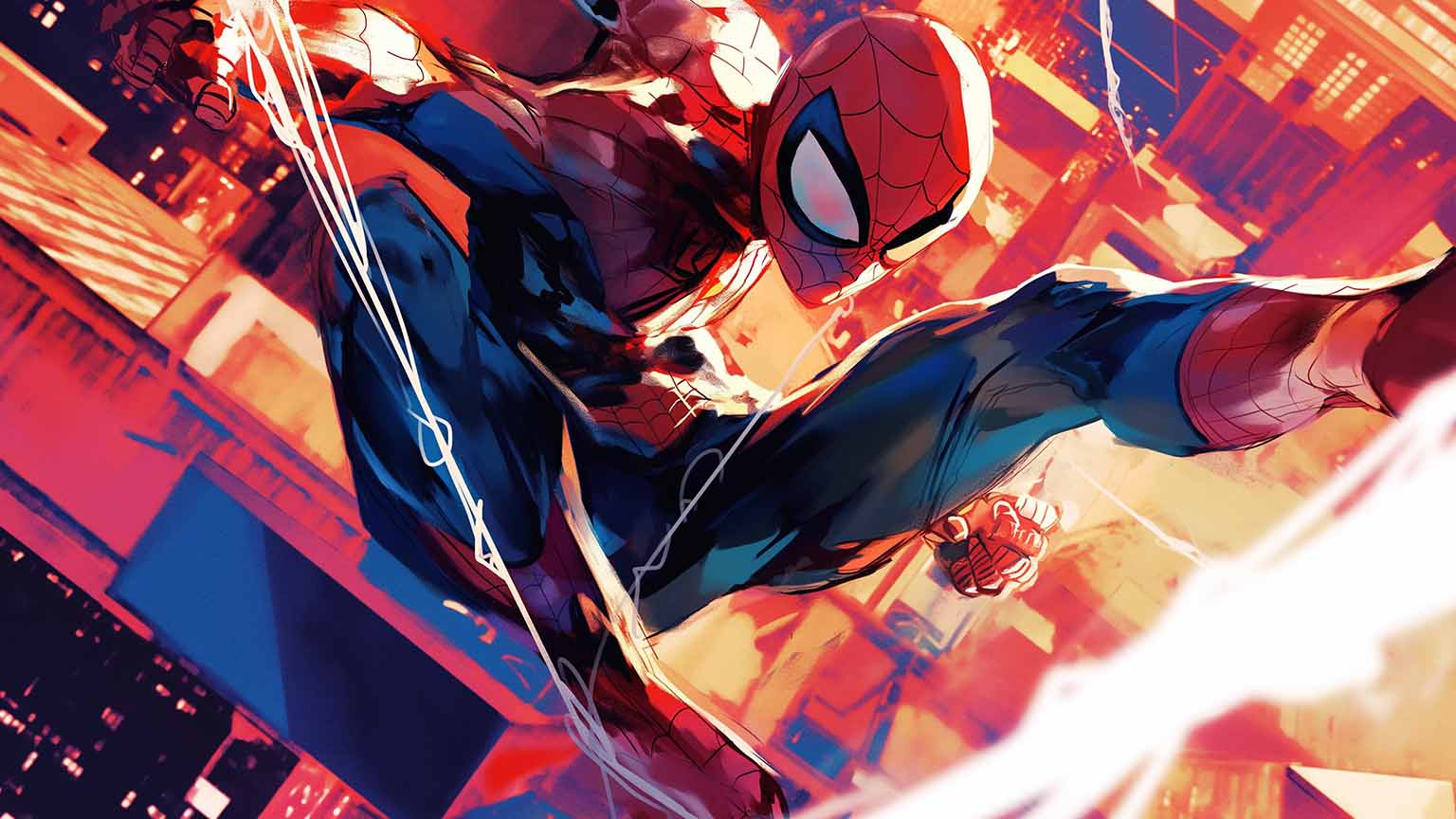 Spider Man With Webs Desktop Wallpaper Wallpaper 4K