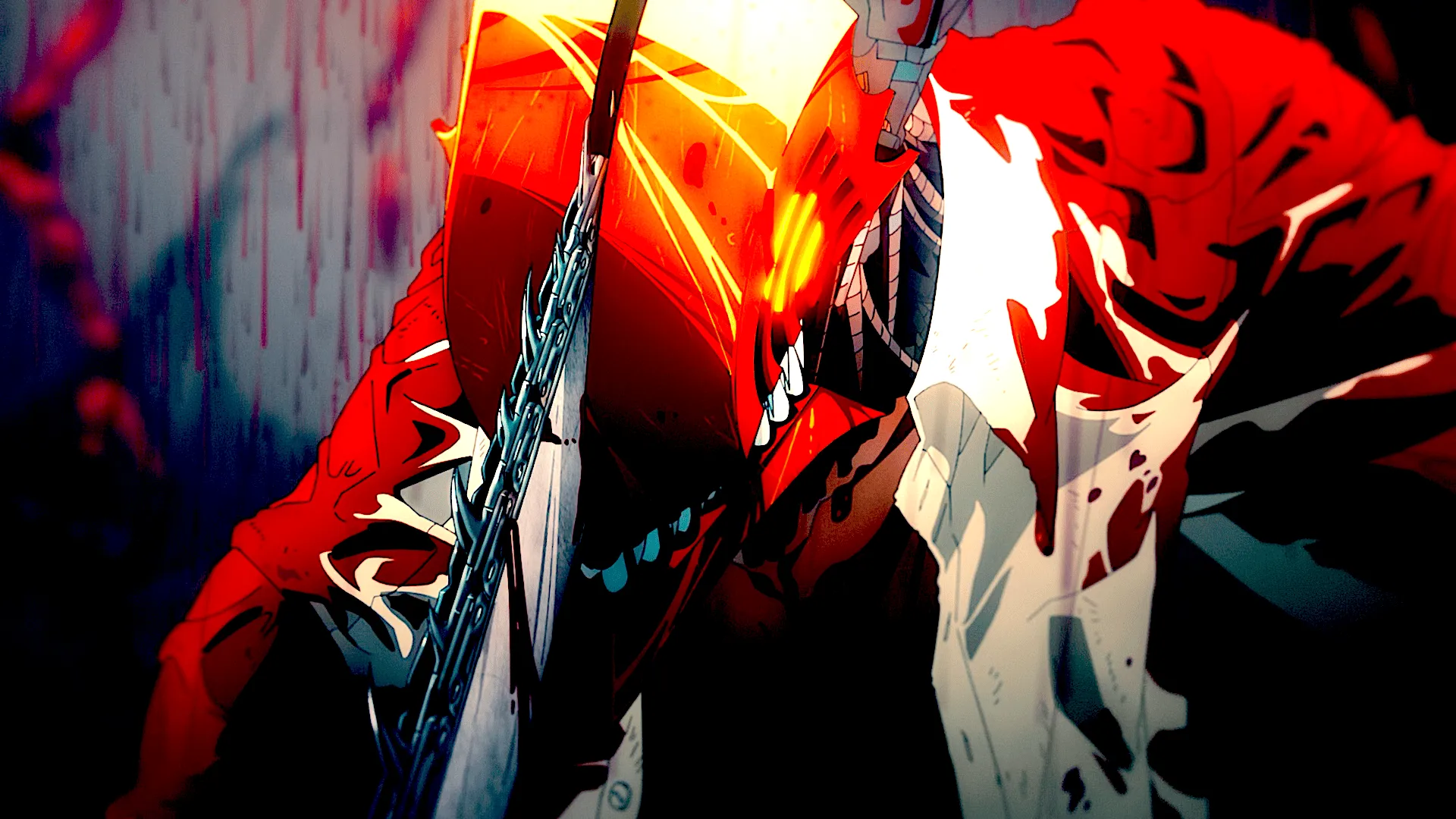 Chainsaw Man Anime HD Wallpaper: Intense Action in Vivid Detail