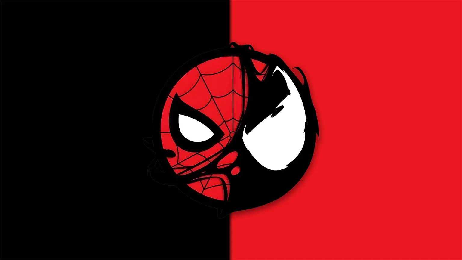 Spider Man & Venom Dual Desktop Wallpaper & HD Wallpaper