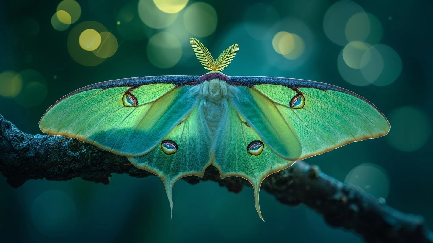 Free Ethereal Moth Glow Image, Iridescent, Wings