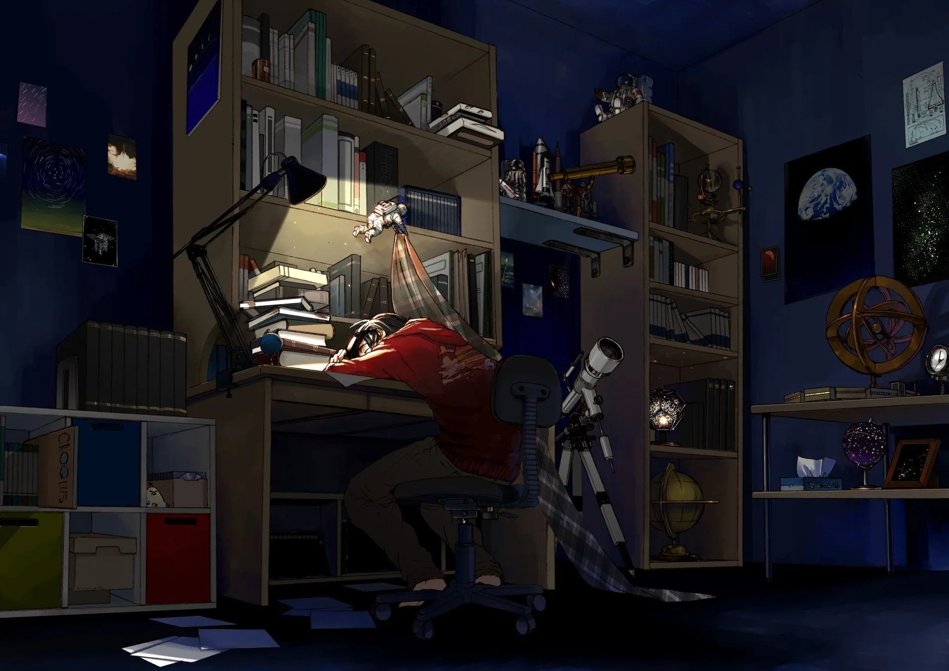 Lofi Anime Study Room: HD Wallpaper for Relaxed Vibes**