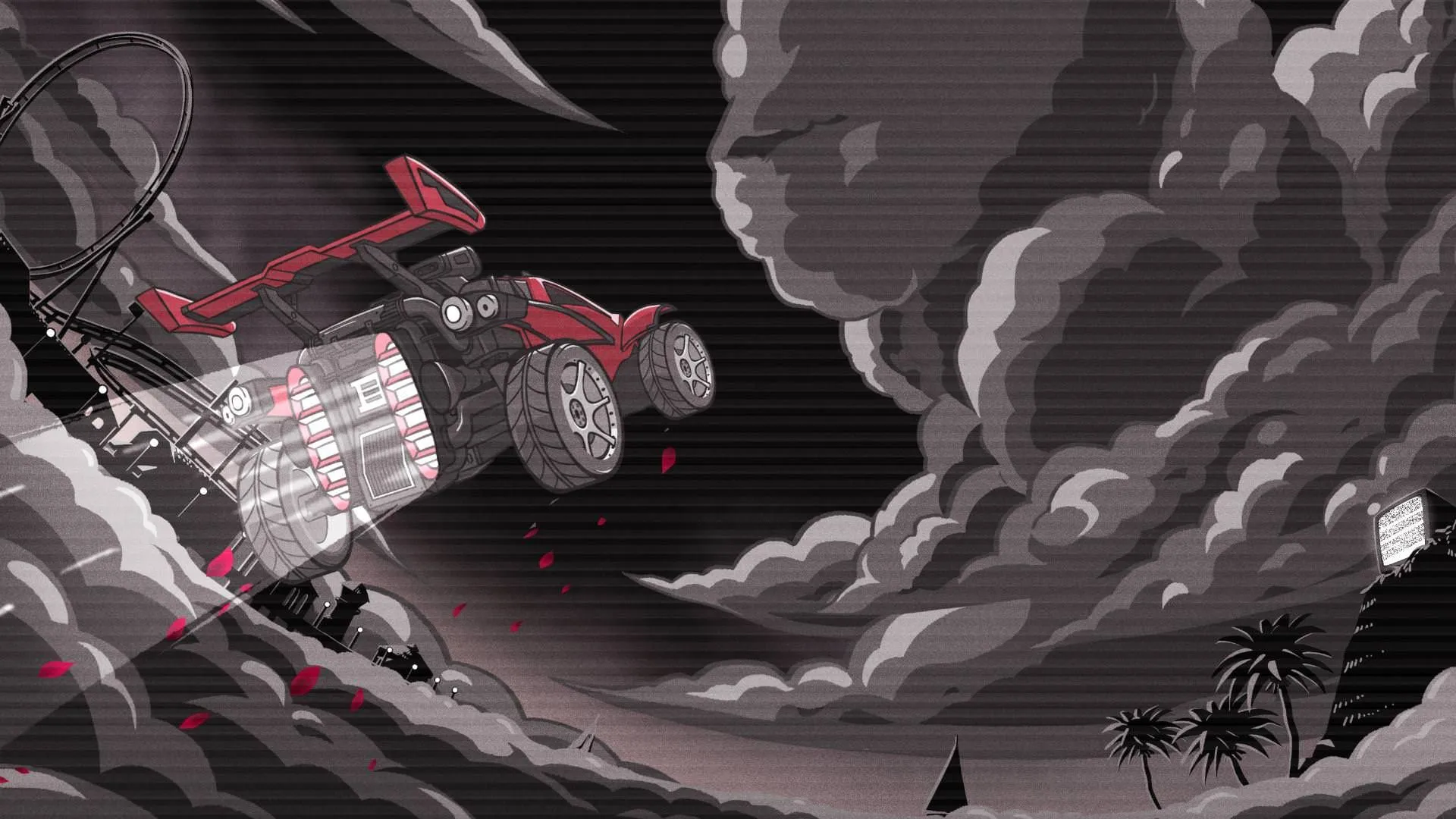 Wallpaper Music, silhouette, Cover, Monstercat, Rocket League, Bad Computer, Vol. 3 for mobile and desktop, section музыка, resolution 1920x1080