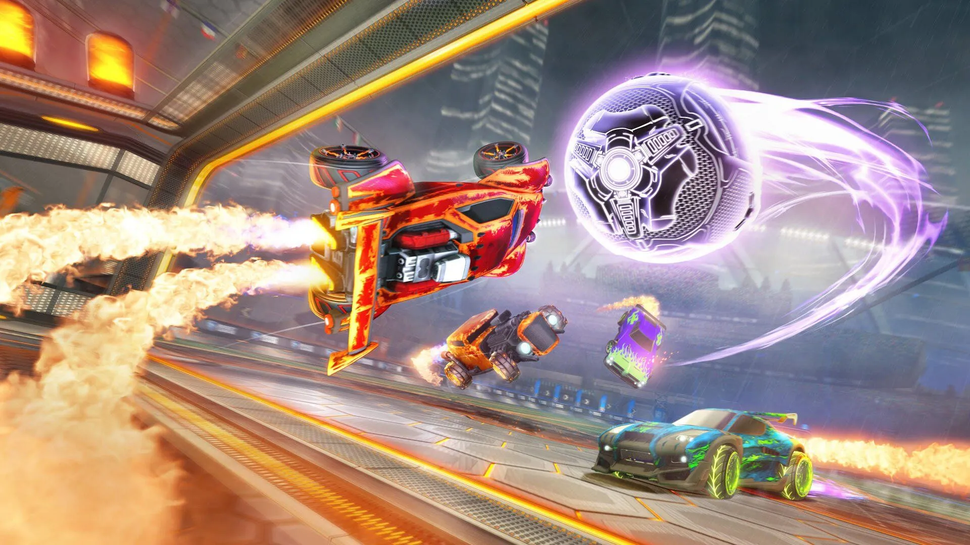 Rocket League's New Limited Time Mode Turns The Ball Into A Heatseeking Missile