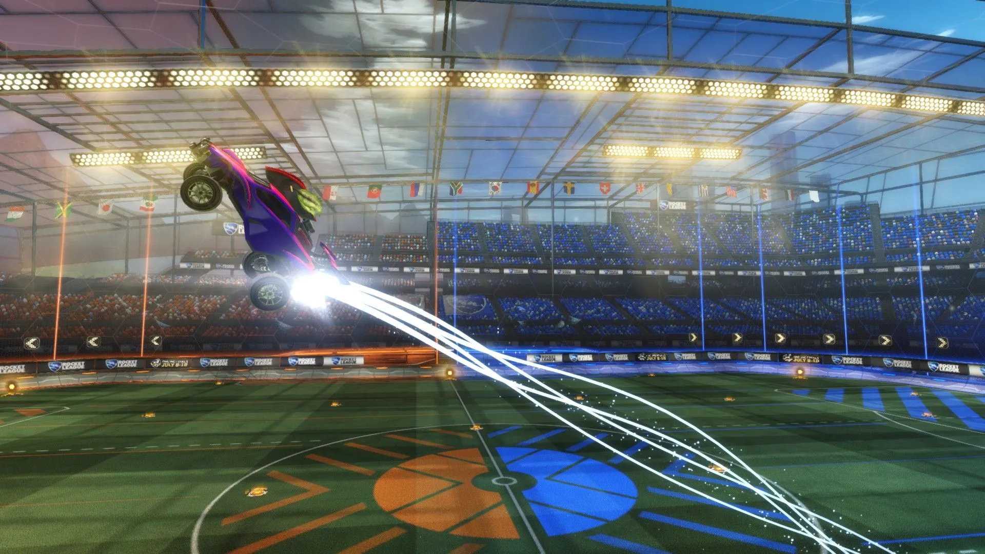 Desktop wallpaper: Video Game, Rocket League, Car, Crowd, Stadium 4K free download for PC. 759475