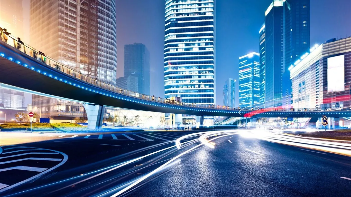 Amazing City At Night The Urban Landscape Photography Desktop Wallpaper