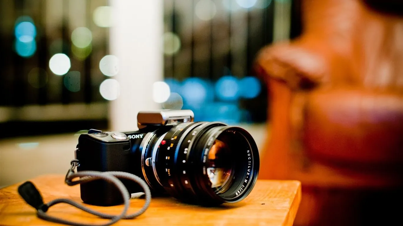 Camera Sony Hi Tech Brand Desktop Wallpaper