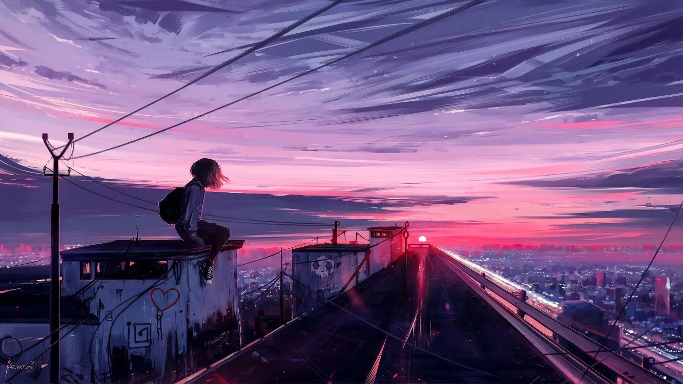 Wallpaper Anime Landscape, Anime, Landscape Painting, Art, Landscape, Background Free Image