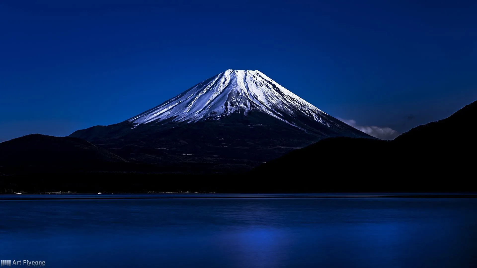 Mount Fuji Night Background Wallpaper 116048