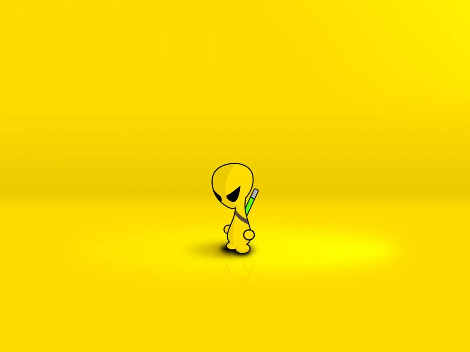 Vibrant Yellow Alien: HD Wallpaper from Your Favorite TV Show