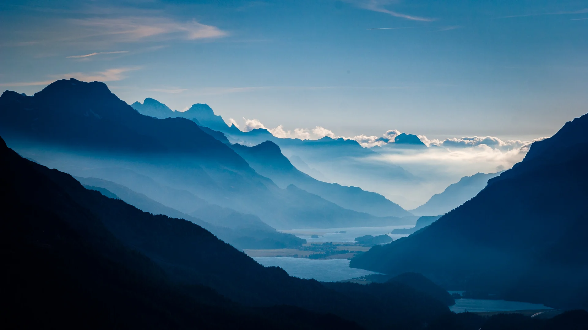 Free Blue Aesthetic Desktop Wallpaper. Cute Blue Background
