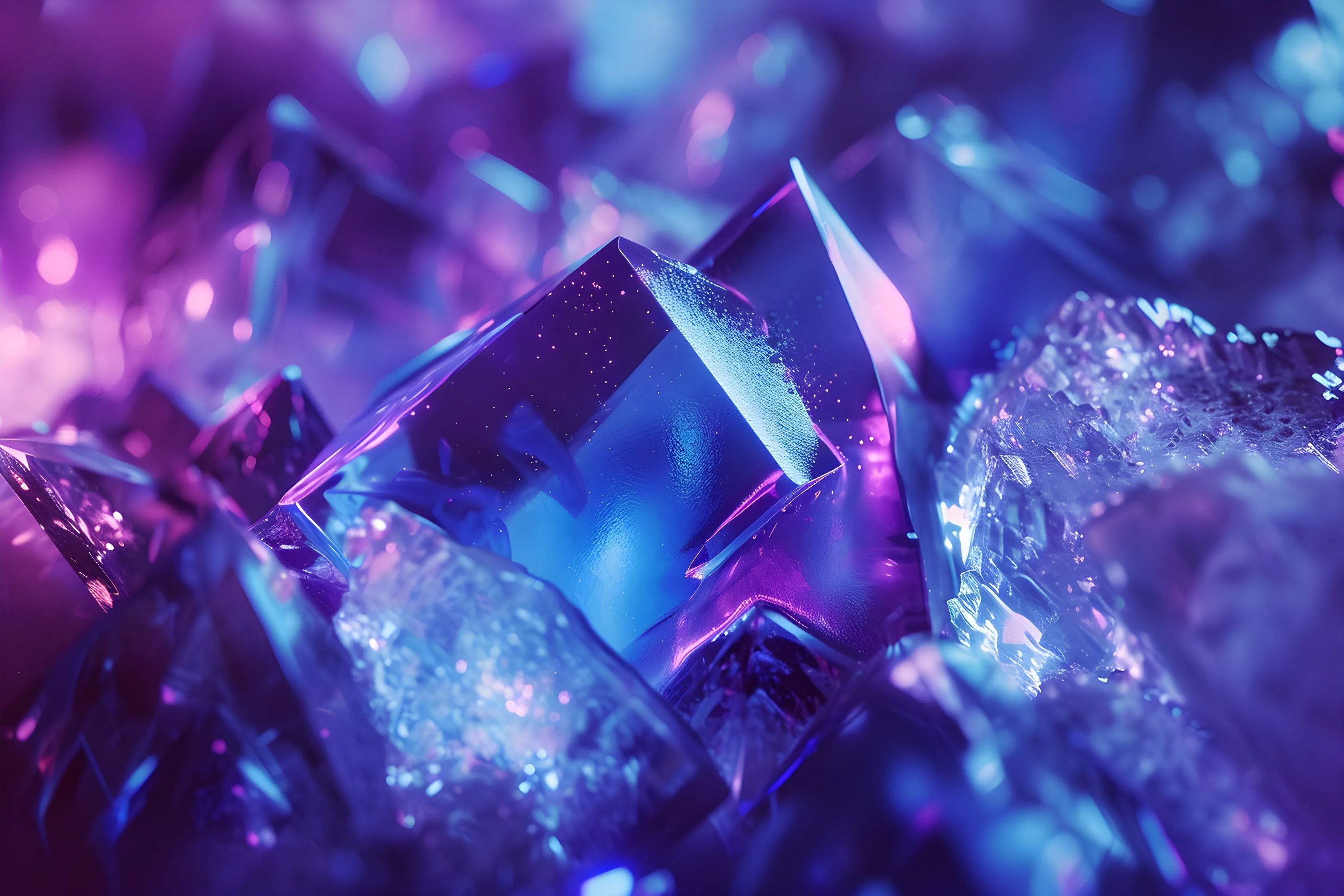 Free HD Wallpaper Purple Crystal Wallpaper