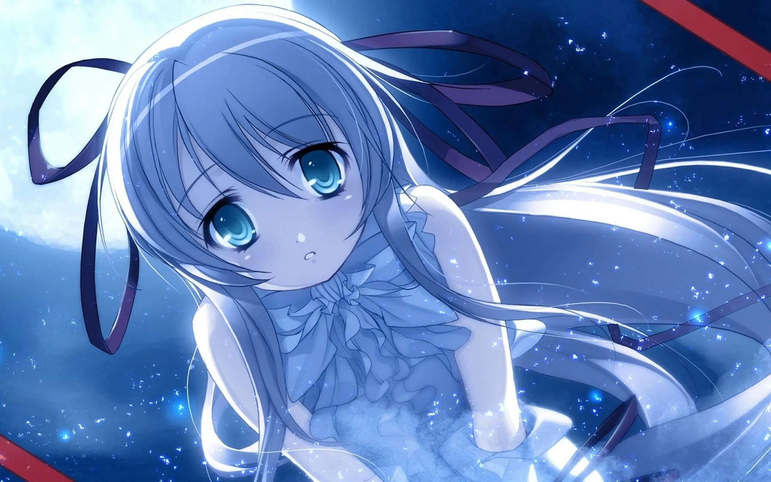 Wallpaper girl, anime, cute for mobile and desktop, section прочее, resolution 2560x1600