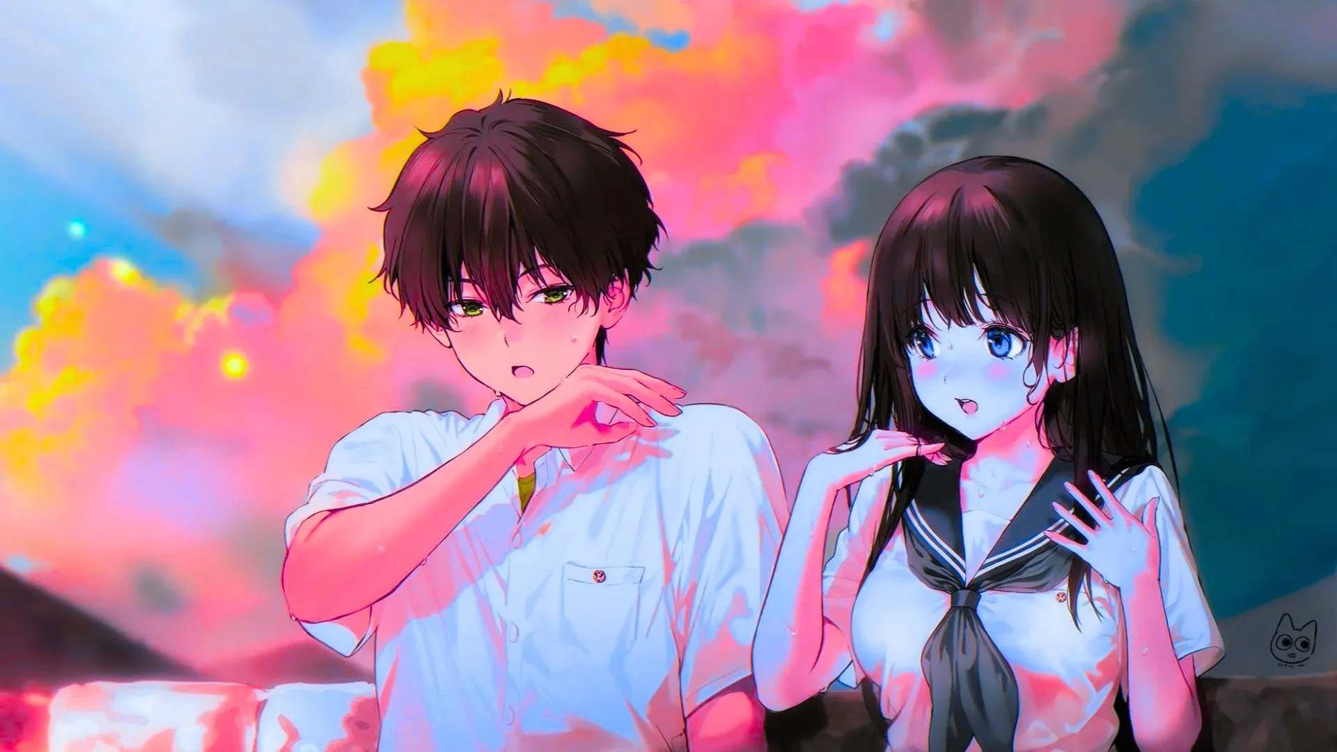 Best Anime Girl School Uniform Wallpaper For Desktop, PC, Laptop, Computer [ 4k, HD ]