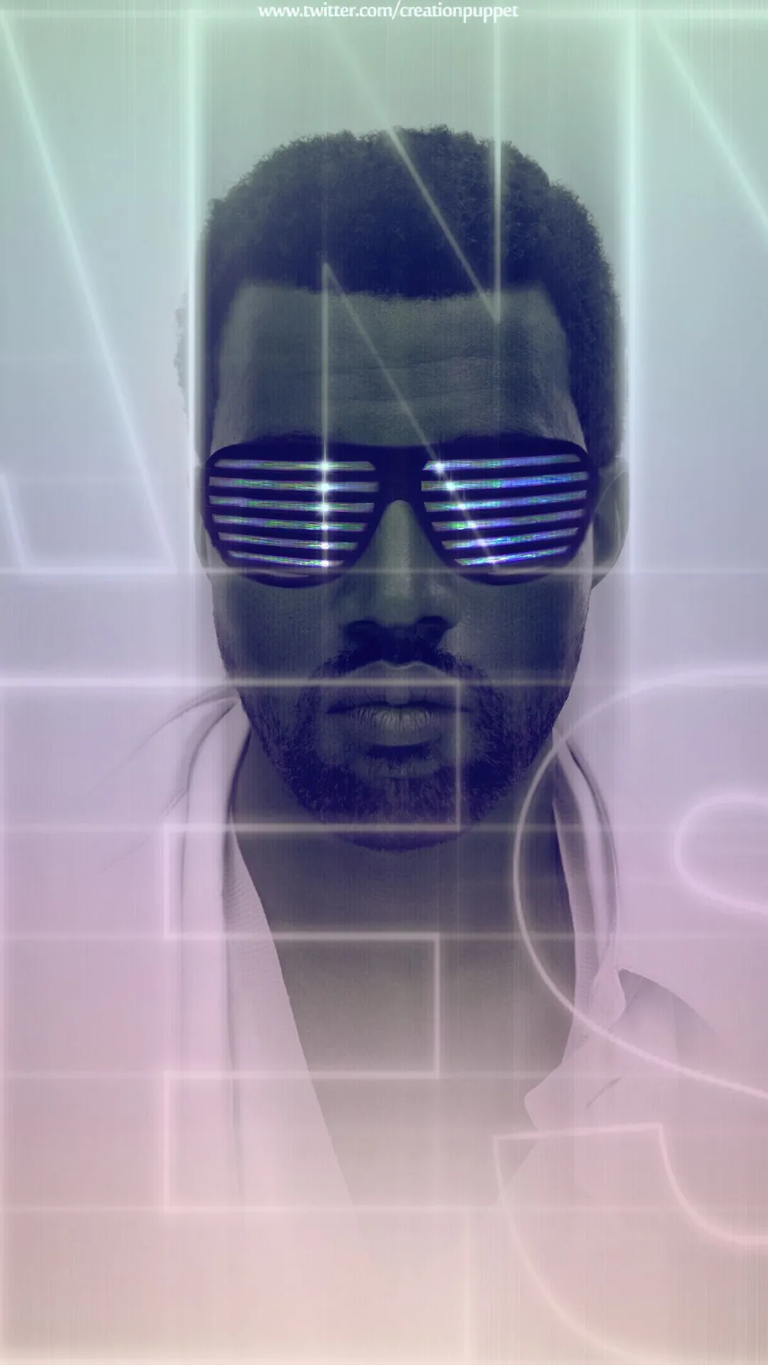 Kanye West Wallpaper 4K, Neon, American rapper