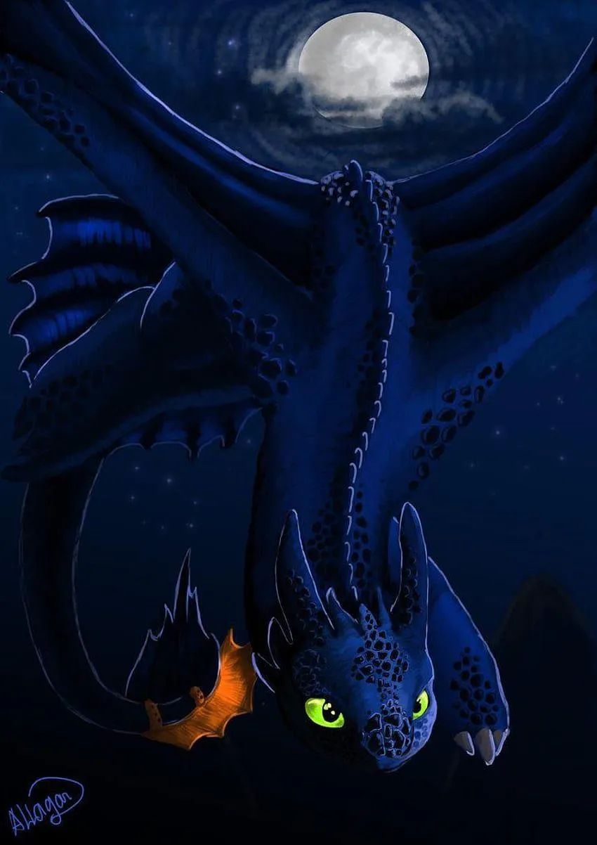 Night Fury Mobile Phone, Alpha Toothless HD phone wallpaper