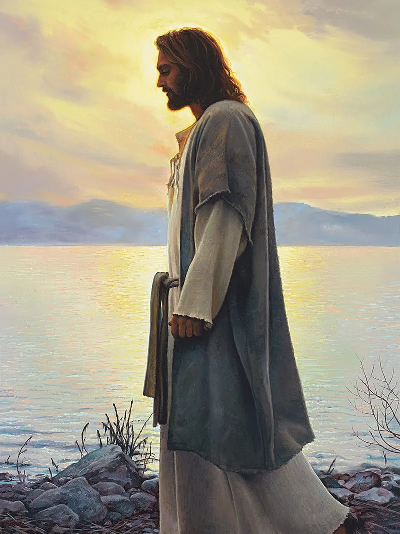 Christ by the shore, christ, jesus, HD phone wallpaper