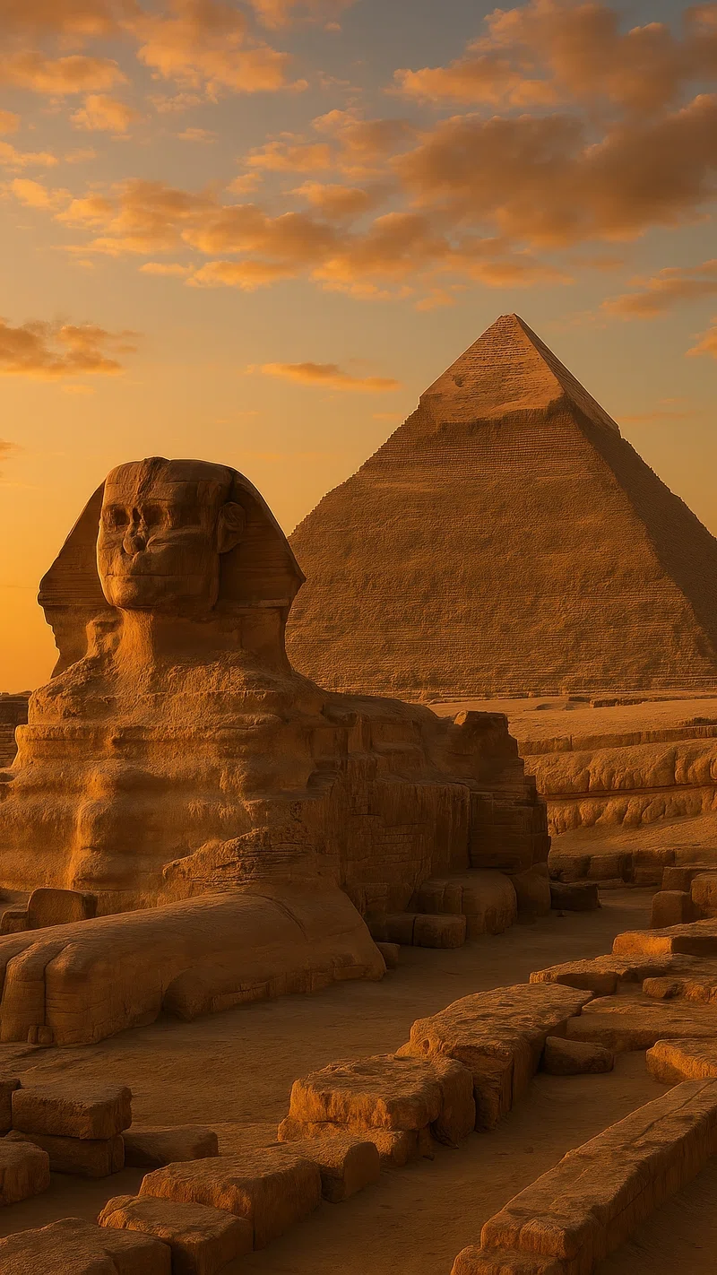 Egyptian Pyramid Sky Phone Wallpaper Image Wallpaper