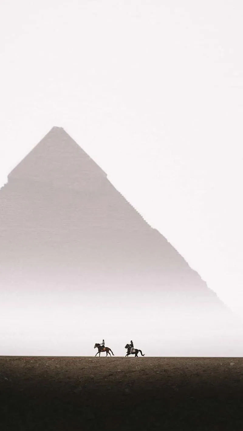 Egypt Pyramid, android, black, horse, iphone, landscape, mobile, movie, pyramids, HD phone wallpaper