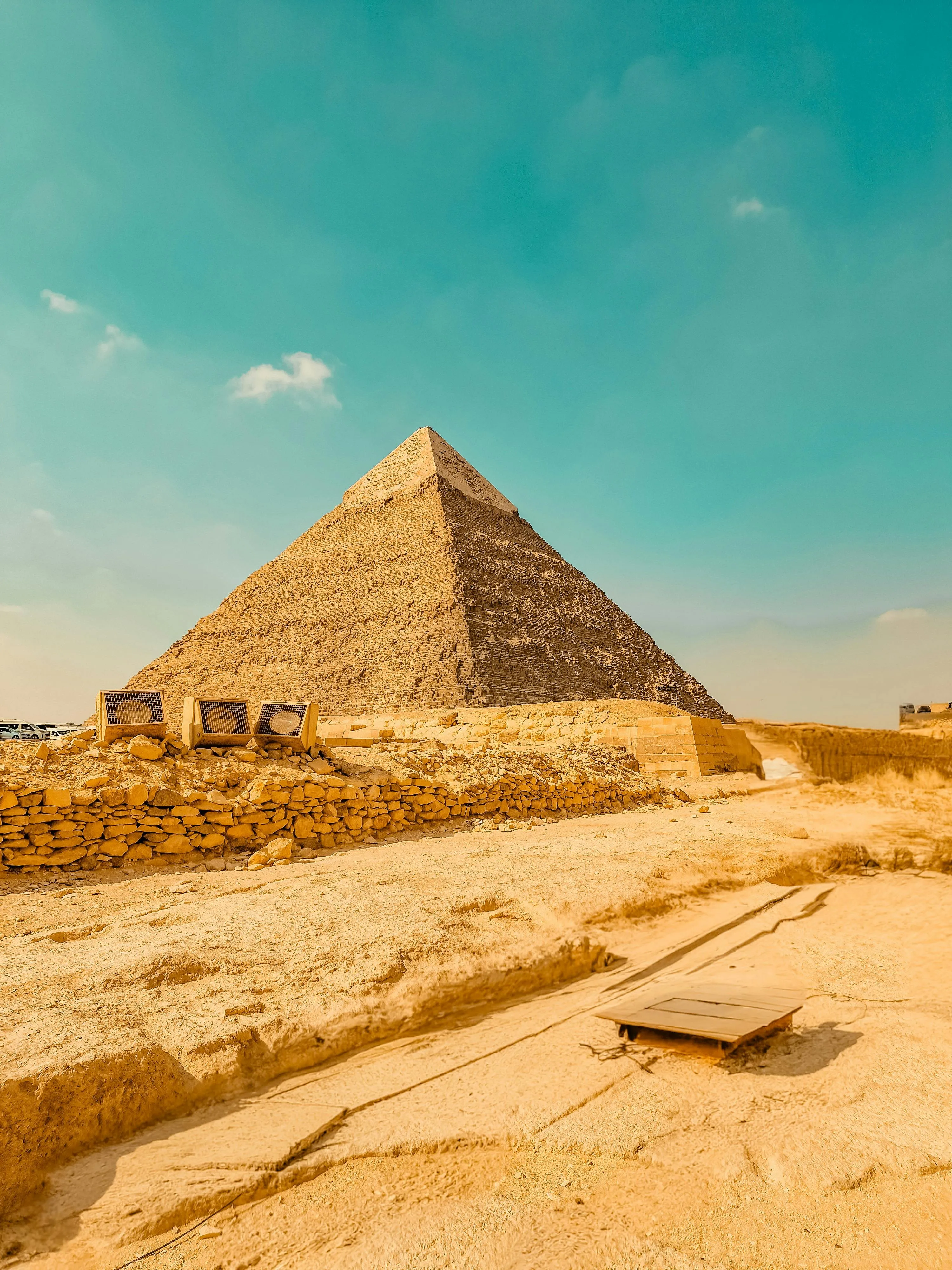 Great Pyramid of Giza Against Clear Sky · Free
